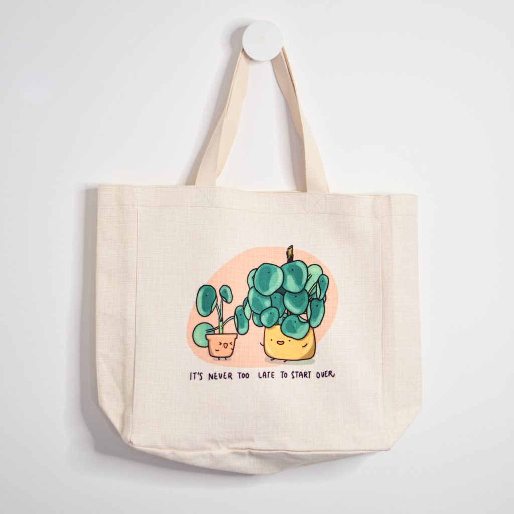 Never too late to start over Plant Tote Bag