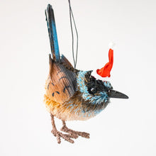Load image into Gallery viewer, Blue Wren Christmas Ornament
