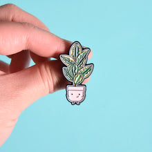 Load image into Gallery viewer, Ficus Elastica Tineke (Rubber Plant) Enamel Pin
