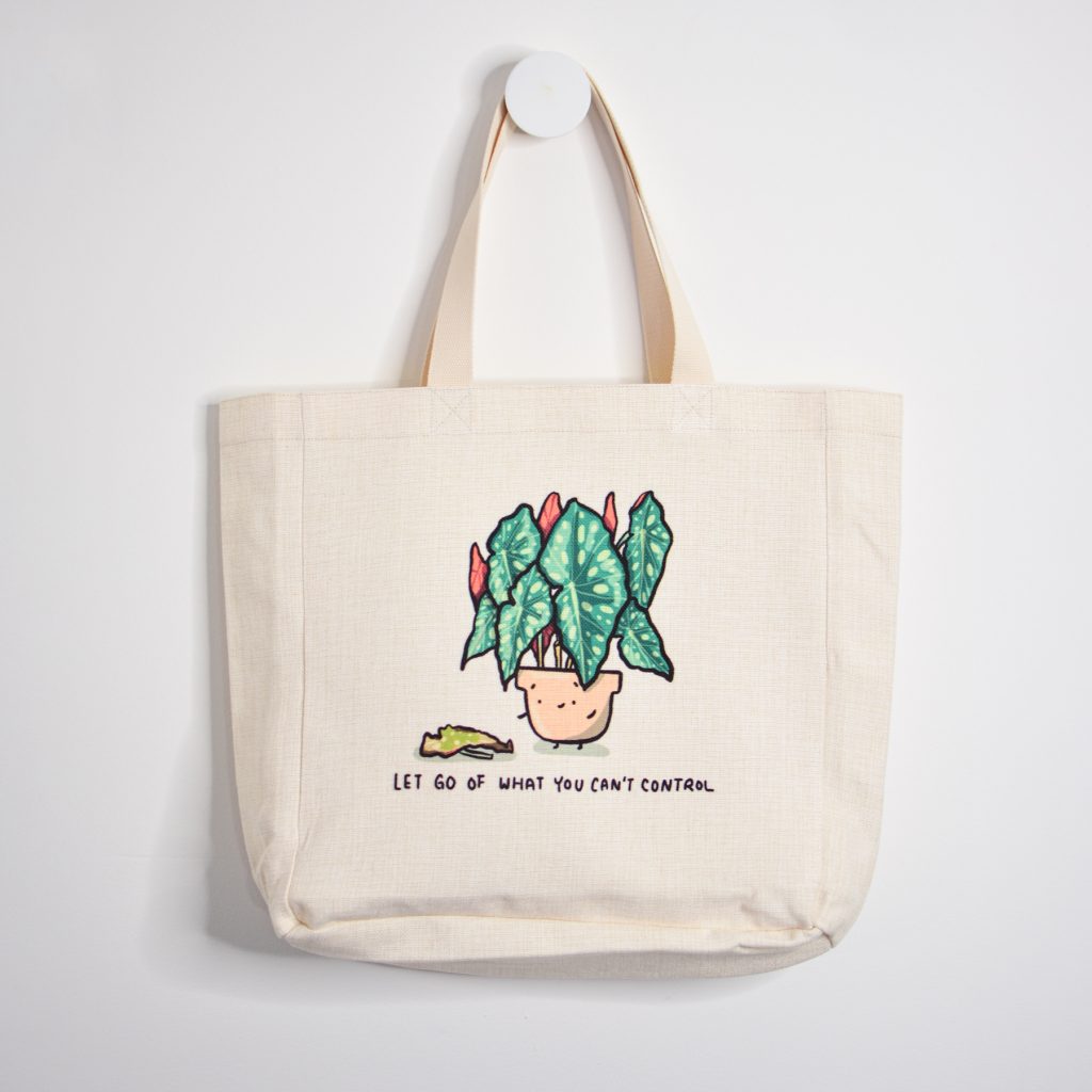 Let go of what you can't control Plant Tote Bag