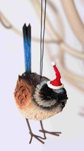 Load image into Gallery viewer, Blue Wren Christmas Ornament

