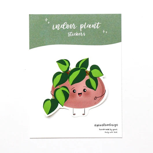 Brasil Philodendron Plant Sticker