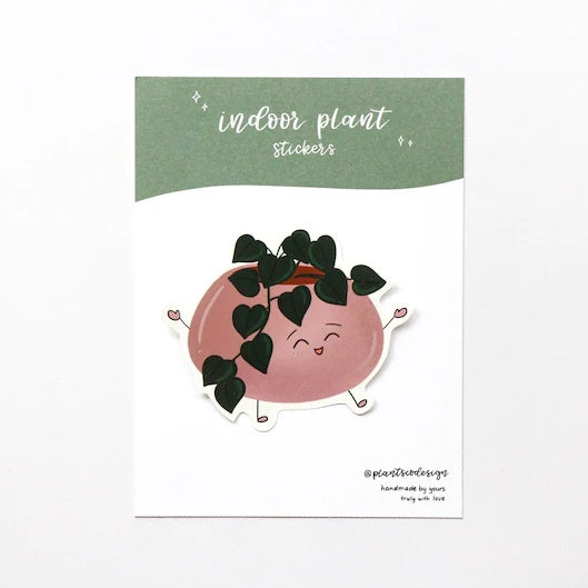 Heart Shape Philodendron Plant Sticker